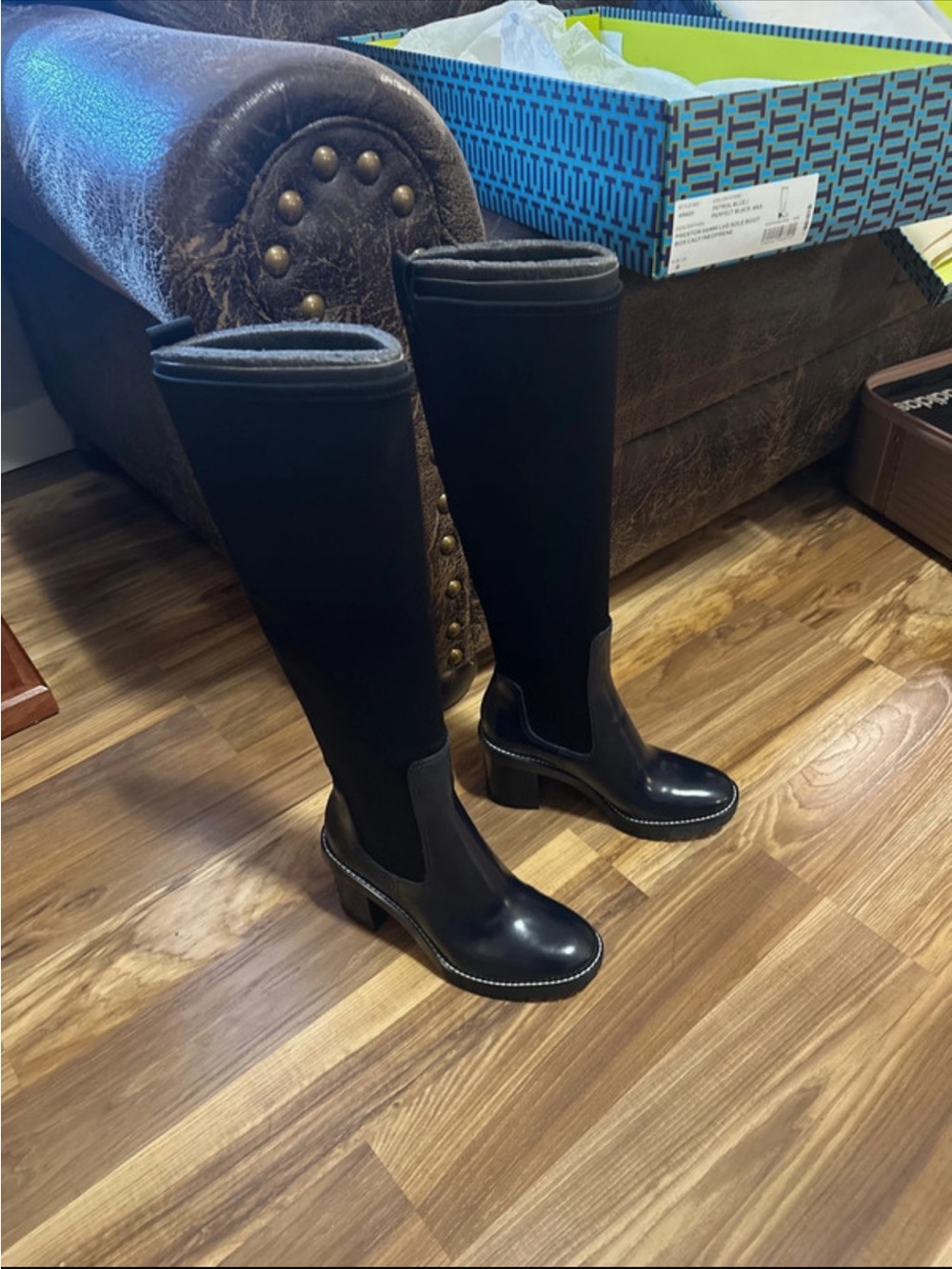 Tory Burch Tall High Heeled Boots - Picture 2 of 9